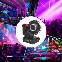 Projecteur de scène à neuf faisceaux, tête mobile, éclairage de disco avec puissance de 120W, télécommande DMX 512 pour mariage, club, fête, événement