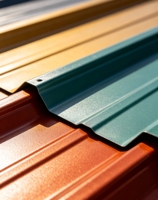 Tôle de toiture ondulée en acier galvanisé, panneau de toiture métallique ondulé, polycarbonate transparent pour la construction