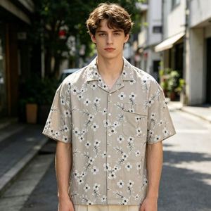 Camisas Bordadas Personalizadas, Camisa con Imagen, Camisa de Manga Corta con Botones Personalizada OEM, Camisas de Diseño para Hombre de Turquía - Product Image 1