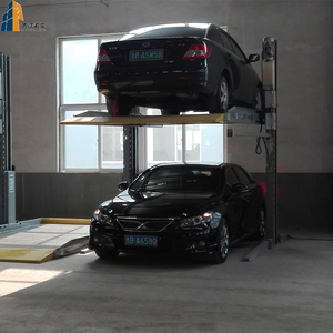 Sistema di Parcheggio a Due Piani in Acciaio per <span class=keywords><strong>2</strong></span> <span class=keywords><strong>Auto</strong></span> con Azionamento Idraulico Design Salvaspazio - Product Image 4