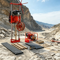 Foreuse hydraulique portable de 30 m pour puits d'eau, directement de l'usine, pour l'échantillonnage vertical et le forage de carottage