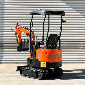 Mini Excavadora hidráulica de alta calidad, excavadora sobre orugas agrícola de 1,2 toneladas, maquinaria de movimiento de tierras, miniexcavadora - Product Image 4