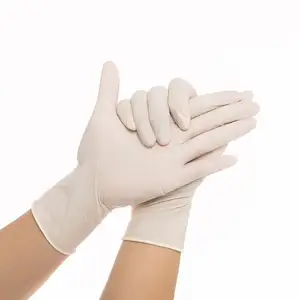 粉末状Sterlie乳胶外科手套乳胶检查手套用于医疗手术尺寸7/7.5/8/8.5