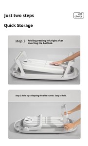 Ensemble de 8 bacs de bain pliables en PP pour <span class=keywords><strong>bébé</strong></span> (compatible lave-linge) – Kit de jeu pour la <span class=keywords><strong>baignoire</strong></span>, idéal pour les 0-12 mois, usage domestique - Product Image 6