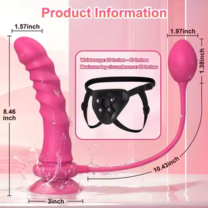Vibromasseur gode à sangle en silicone portable avec ceinture harnais de bondage Plug anal doux jouets sexuels pour femmes pour Couples lesbiens - Product Image 2
