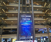 Прозрачный LED-экран для стеклянных витрин торговых центров, высокопрозрачная LED-пленка для демонстрации товаров в фирменных магазинах