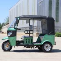 Exportation de Tuk-tuk à essence, double étage, avec carrosserie ouverte et moteur vertical refroidi par eau
