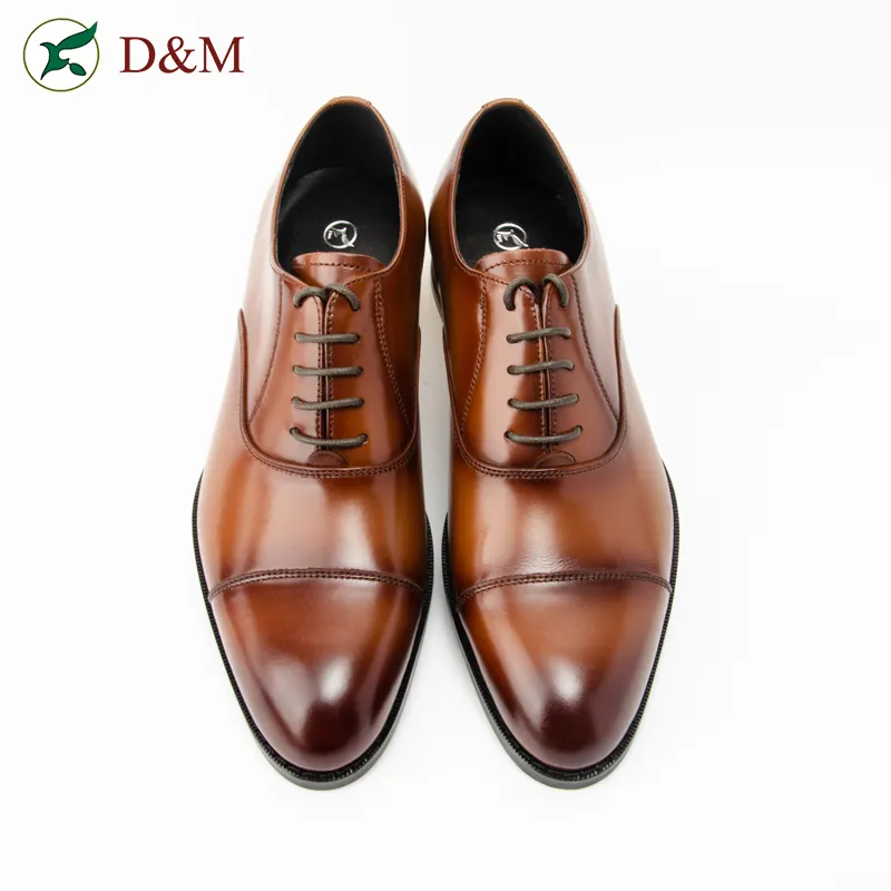 Wholesale Lace Up Footwear Handmade Genuine Leather Oxford Office Shoes