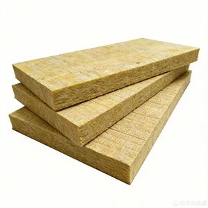 Panneau d'isolation thermique en laine de roche imperméable certifié CE pour murs extérieurs, panneau minéral pour la construction - Product Image 1