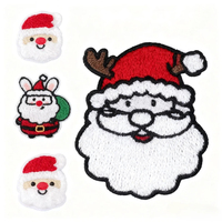 Patchs en strass de Noël en forme d'arbre de Noël et de flocon de neige, à coller au fer, pour pulls, chapeaux, sacs cadeaux de Noël
