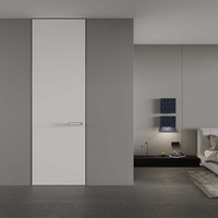 Solutions de portes intérieures cachées en aluminium-bois de haute qualité-Fashion-Forward pour les chambres à coucher Quincaillerie-Prêt pour les normes de construction