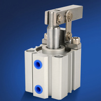 Haute qualité ALC/JGL levier presse vers le bas cylindre pneumatique pince levier Type cylindre de serrage avec aimant en aluminium fourni de l'air