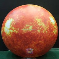 2m de diamètre Hermétique PVC Gonflable Illuminateur Globe Planètes Ballons Gonflable LED Sphères de Soleil