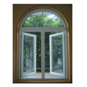 Cửa sổ nhôm phá vỡ nhiệt hiện đại với kính cường lực mờ Anodized khung màu đen cho chống ăn mòn ven biển - Product Image 3