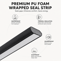 Bande d'étanchéité flexible en mousse PU, joint de porte et fenêtre en polyuréthane, bande d'isolation pour interstice de cadre de bâtiment, vente en gros usine