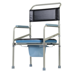 Chaise de toilette en alliage d'aluminium avec accoudoirs antidérapants, pour usage domestique, pour personnes âgées et femmes enceintes, siège de toilette portable - Product Image 1
