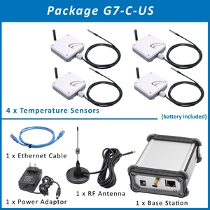 Thermomètre de chambre froide intelligent RS485, sonde de température sans fil 1200m, 4 ensembles de capteurs de température - Product Image 4