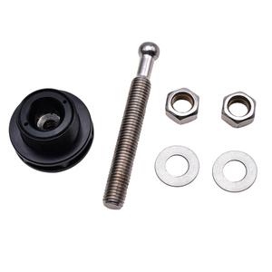 Juego de pasadores de aro de aluminio forjado para coche, botón de presión negro, enganche de bloqueo, pasadores rápidos, capó de 100 mm - Product Image 3