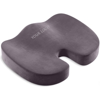Coussin de siège en mousse à mémoire de forme orthopédique pour le coccyx et la sciatique, soulagement des douleurs au dos et au coccyx, pour chaise et voiture