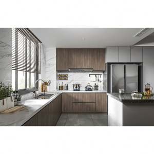 New Technology Customized Premium Classic Luxury <b>Kitchen</b> Cabinets With Island Plywood Modular <b>Kitchen</b> Cabinet - Product Image 6