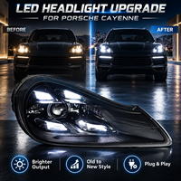 BK LED-Scheinwerfer-Set für Porsche Cayenne 2007-2010 Matrix-Stil Sequenzieller Blinker Plug-and-Play