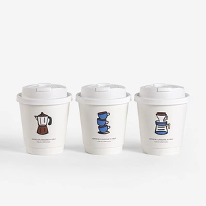 Vente <span class=keywords><strong>en</strong></span> gros de tasses à thé à bulles de café à double paroi imprimées personnalisées 6oz 8oz 12oz 16oz Design personnalisé pour les tasses <span class=keywords><strong>en</strong></span> <span class=keywords><strong>carton</strong></span> à emporter - Product Image 1