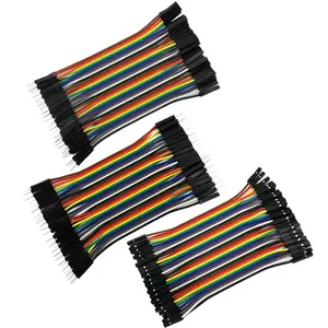 10cm Multicolored Breadboard Jumper Wires 40pin Male to Female, 40pin Male to Male, 40pin Female to Female Jumper Wires