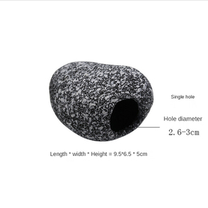 Casa di pesce e gamberetti serbatoio di allevamento tre laghi di pietra di simulazione di ciclidi schivare casa di argilla acquario acquario decorazione paesaggistica - Product Image 3