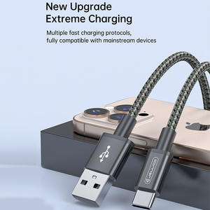 Câble de charge rapide USB C 3A 60W en coton tissé + PVC, câble de charge type C pour téléphone portable et ordinateur portable - Product Image 6