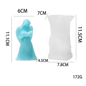 Moule à gâteau 3D en silicone écologique en forme d'ange - Outil facile à utiliser pour la création de motifs de livres - Product Image 4