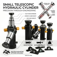 Cylindre hydraulique soudé robuste et durable pour remorques agricoles à benne basculante
