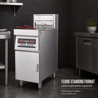 Friteuse électrique commerciale Baiwin, machine à frire profondément pour restaurant, cuisine, poulet frit, frites et snacks