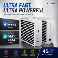 Boîtier SSD NVMe M.2 4 baies Thunderbolt 3 40 Gbit/s USB4 Type C pour disque dur SSD NVMe 2280