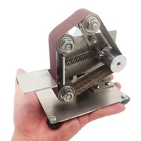 Meuleuse multifonctionnelle 15/25mm Mini ponceuse à bande électrique DIY Polissage Rectifieuse Cutter Edge Sharpener