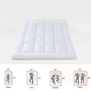 Vente en gros <span class=keywords><strong>de</strong></span> couvre-matelas épais doux personnalisé Rembourrage 3D alternative en <span class=keywords><strong>duvet</strong></span> avec housse en microfibre pour la maison et l'hôtel - Product Image 2