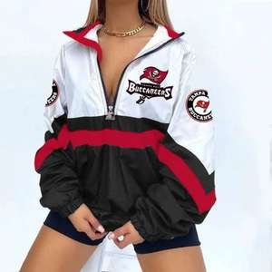 เสื้อแจ็คเก็ตแขนยาวแบบมีฮู้ดลายทีม San Francisco 49ers แบบดิจิทัล 3 มิติ สำหรับผู้ชายและผู้หญิง - Product Image 6