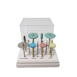 Kit de fraises de meulage et de polissage en zircone pour laboratoire dentaire, polisseurs diamantés pour céramiques - Product Image 2