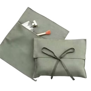 Bolsa de Regalo con Cierre de Lazo, Bolsa de Tela Natural de Algodón con Cordón, Logotipo Serigrafiado para Joyería - Product Image 1