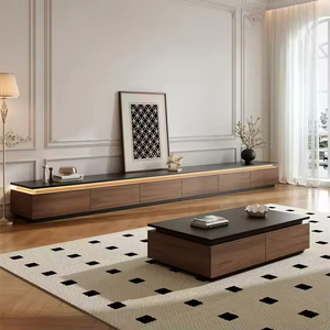 Meuble TV design moderne, meuble TV en bois sur mesure, design moderne et luxueux pour salon - Product Image 6