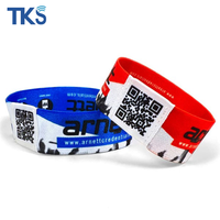 Impresión de transferencia de calor personalizada T5577 EM4200 EM4305 TK4100 pulsera de tela elástica RFID pulsera de programa para eventos