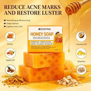 Savon au Miel de Manuka Éclaircissant Rapide en Gros 200g, Fait Main à l'Huile de Coco, Éclaircissant pour Peaux Foncées, Visage et Corps, Savon Solide au Miel - Product Image 3