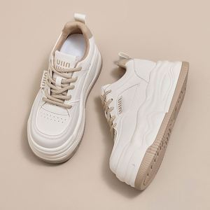 Zapatos de Mujer, Primavera 2026, Nuevas Llegadas, Casuales, con Suela Gruesa, que Aumentan la Altura, Zapatillas Blancas Versátiles y Deportivas - Product Image 4