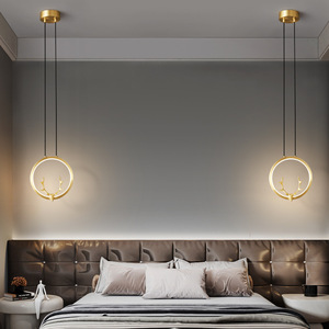 Lámpara Colgante de Lujo Estilo Nórdico 2022, Diseño de Asta de Ciervo Totalmente en Cobre, Ideal para Instagram, Lámpara de Techo Creativa y Única para Dormitorio - Product Image 2