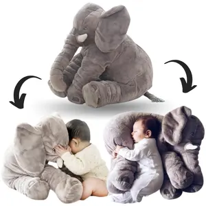 Großhandel kreative super weiche 40cm-80cm bunte Elefant Plüsch tier benutzer definierte Baby Plüsch Kissen zum Schlafen gefüllte Puppe