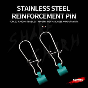 Senar pancing plumb pengencang jepret kunci ganda, pengencang konektor berat plumb berat baja tahan karat, peralatan memancing - Product Image 2