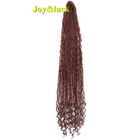 Estensioni per Dreadlock Sintetiche Boho da 24 Pollici con Box Braids, Fatte a Mano in Stile Hippie per Donne
