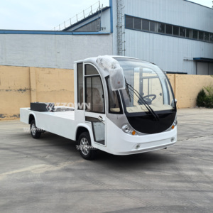 Compact Electric <b>Flatbed</b> Utility <b>Truck</b> Closed Driver Cabin Warehouse Delivery Vehicle - Product Image 5