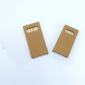 Mini crayons <span class=keywords><strong>de</strong></span> <span class=keywords><strong>couleur</strong></span> <span class=keywords><strong>avec</strong></span> logo personnalisé, crayons <span class=keywords><strong>de</strong></span> <span class=keywords><strong>couleur</strong></span> en bois pré-affûtés <span class=keywords><strong>de</strong></span> 3.5 pouces 6 couleurs dans une boîte kraft - Product Image 2
