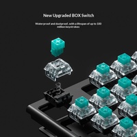 Clavier mécanique sans fil HEXGEARS X3 Kailh BOX Switch PBT Keycaps 2300mAh Anti-Ghosting Gaming Office 87 touches 80 %