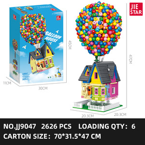 JIESTAR JJ9047 2626PCS Série Cinéma Maison à Ballons Volants Modèle de Construction Jouet Éducatif Technique Cadeau de Festival - Product Image 6